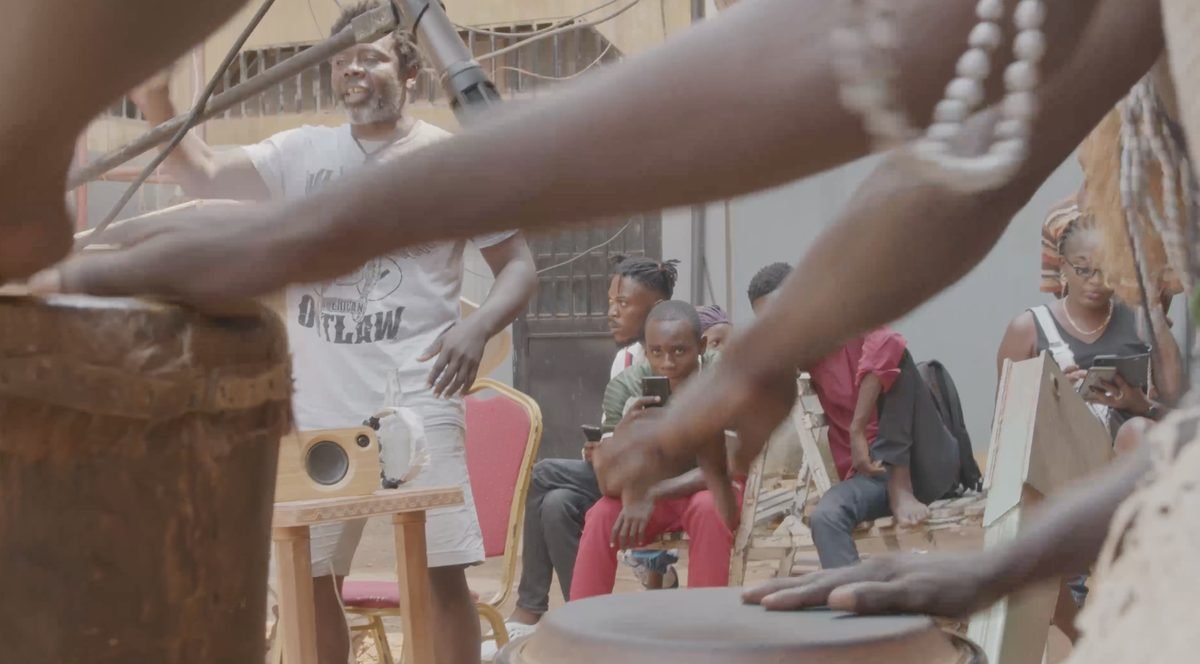 Community scene in Kinshasa